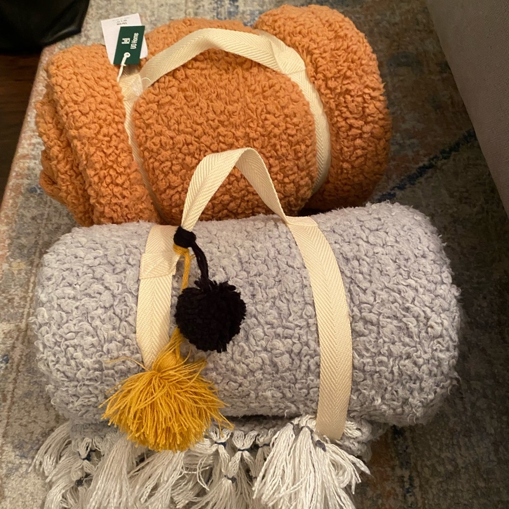 Urban Outfitters Amped Fleece Throw Blankets